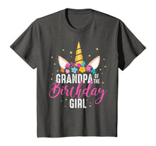 Load image into Gallery viewer, Grandpa Of The Birthday Girl Grandpa Gift Unicorn Birthday T-Shirt