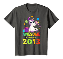 Load image into Gallery viewer, Kids Seven 7 Years Old Cute Unicorn Birthday Awesome Since 2013 T-Shirt