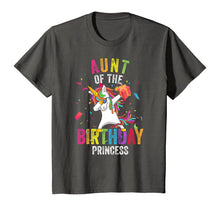 Load image into Gallery viewer, Aunt of the Birthday Princess Gift Dabbing Unicorn Girl Mom T-Shirt