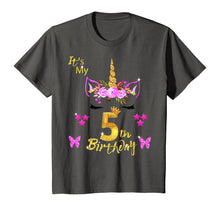 Load image into Gallery viewer, Unicorn Birthday Shirt For Girls OMG It's My 5th Birthday