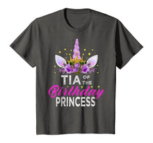 Load image into Gallery viewer, Tia Of The Birthday Princess Mother Girl Unicorn Birthday T-Shirt