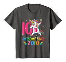 Load image into Gallery viewer, 10 Years Old 10th Birthday Unicorn Dabbing Party T-Shirt