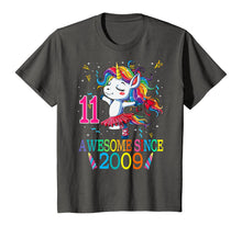 Load image into Gallery viewer, 11st Birthday Unicorn Awesome Since 2009 T-Shirt