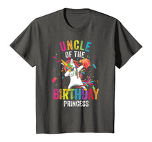 Load image into Gallery viewer, Uncle of the Birthday Princess Gift Dabbing Unicorn Girl Dad T-Shirt