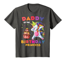 Load image into Gallery viewer, Daddy Of The Birthday Princess Unicorn Dabbing T shirt T-Shirt