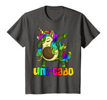 Load image into Gallery viewer, Uni Cado Dabbing Unicorn Avocado Rainbow Girl Birthday Gift T-Shirt
