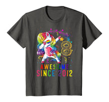 Load image into Gallery viewer, 8th Birthday Unicorn Dabbing Shirt Girl Awesome Since 2012 T-Shirt