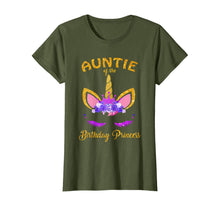 Load image into Gallery viewer, Auntie of the Birthday Princess Unicorn Girl T-Shirt