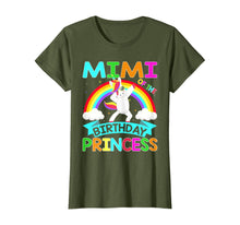 Load image into Gallery viewer, Mimi Of The Birthday Princess T-Shirt Dabbing Unicorn Gift T-Shirt