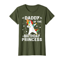 Load image into Gallery viewer, Dabbing Unicorn Daddy Of The Birthday Princess Funny T-Shirt