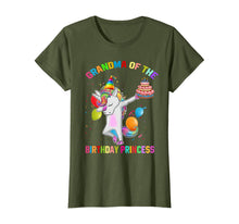 Load image into Gallery viewer, Womens Grandma of the Birthday Princess Unicorn Outfit T-Shirt