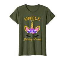Load image into Gallery viewer, Uncle Of The Birthday Princess Unicorn Matching Family Shirt