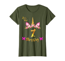 Load image into Gallery viewer, Unicorn Birthday Shirt For Girls OMG It's My 7th Birthday