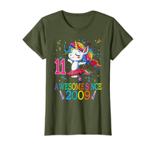 Load image into Gallery viewer, 11st Birthday Unicorn Awesome Since 2009 T-Shirt