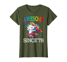 Load image into Gallery viewer, Unicorn 42nd Birthday Gift Rainbow 1978 42 Years Old T-Shirt