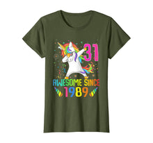 Load image into Gallery viewer, 31 Years Old 31th Birthday Unicorn Dabbing Shirt Girl Party T-Shirt