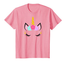 Load image into Gallery viewer, Unicorn Face Birthday T-Shirt