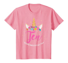 Load image into Gallery viewer, 10 Years Old Birthday Girl Gifts Unicorn 10th Birthday T-Shirt