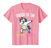 Load image into Gallery viewer, Dabbing Unicorn Daddy of the Birthday Princess Funny Bday T-Shirt