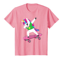 Load image into Gallery viewer, Dabbing Unicorn Birthday Skating Party Perfect Gift T-Shirt