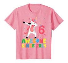 Load image into Gallery viewer, Cute Unicorn Dabbing Birthday Kids 6 Years Old 6th Bday T-Shirt