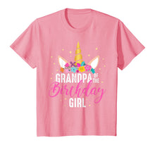 Load image into Gallery viewer, Grandpa Of The Birthday Girl Grandpa Gift Unicorn Birthday T-Shirt