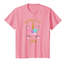 Load image into Gallery viewer, 10th Birthday Unicorn Outfit, 10th Birthday Girl Shirt
