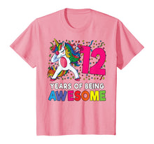 Load image into Gallery viewer, 12th Birthday Dabbing Unicorn Party Gift 12 Years Old Girls T-Shirt