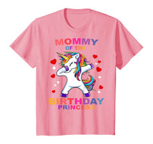 Load image into Gallery viewer, Mommy of the Birthday Princess Unicorn Girl T Shirt Outfit T-Shirt
