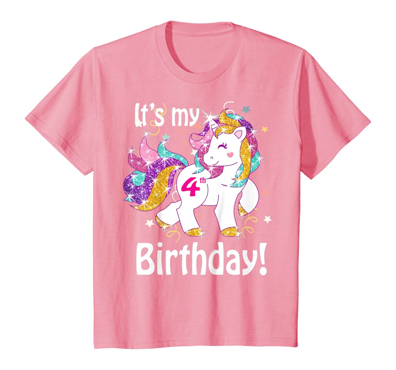 Girls Unicorn 4th Birthday T-shirt, Four Year Old Unicorn Gift, Fourth  Birthday Unicorn Outfit -  Canada