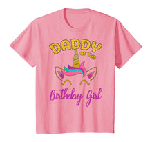 Load image into Gallery viewer, Daddy of the Unicorn Birthday Girl T-Shirt Matching Shirt