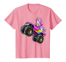 Load image into Gallery viewer, Monster Truck Unicorn Birthday Party Monster Truck Girl Gift T-Shirt