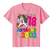 Load image into Gallery viewer, 18th Birthday Dabbing Unicorn Party Gift 18 Years Old Girl T-Shirt