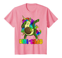 Load image into Gallery viewer, Uni Cado Dabbing Unicorn Avocado Rainbow Girl Birthday Gift T-Shirt