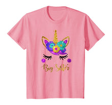 Load image into Gallery viewer, Big Sister Unicorn Birthday Girl T-Shirt Unicorn Gift Womens