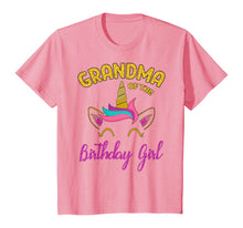 Load image into Gallery viewer, Grandma of the Unicorn Birthday Girl T-Shirt Matching Shirt