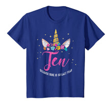 Load image into Gallery viewer, 10 Years Old Birthday Girl Gifts Unicorn 10th Birthday T-Shirt
