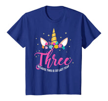 Load image into Gallery viewer, 3 Years Old Birthday Girl Gifts Unicorn 3rd Birthday T-Shirt