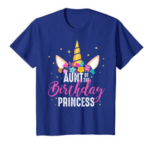 Load image into Gallery viewer, Aunt Of The Birthday Princess Aunt Gift Unicorn Birthday T-Shirt