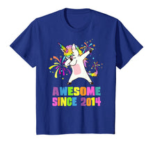 Load image into Gallery viewer, 6 Years Old 6th Birthday Awesome Since 2014 Unicorn T-Shirt
