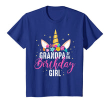 Load image into Gallery viewer, Grandpa Of The Birthday Girl Grandpa Gift Unicorn Birthday T-Shirt