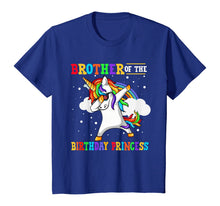Load image into Gallery viewer, Brother of the Birthday Princess Unicorn Girl T-Shirt T-Shirt