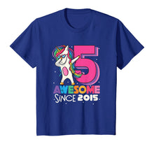 Load image into Gallery viewer, Unicorn Dabbing 5th Birthday Shirt Girls Bday Party Gift T-Shirt