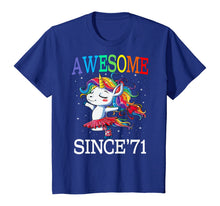 Load image into Gallery viewer, Unicorn 49th Birthday Gift Rainbow 1971 49 Years Old T-Shirt