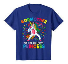 Load image into Gallery viewer, Godmother Of The Birthday Princess Dabbing Unicorn Party T-Shirt