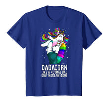 Load image into Gallery viewer, Dadacorn Dad Only More Awesome Mens Unicorn Birthday Gift T-Shirt