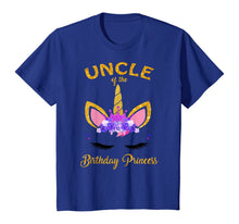 Load image into Gallery viewer, Uncle Of The Birthday Princess Unicorn Matching Family Shirt