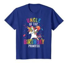 Load image into Gallery viewer, Uncle of the Birthday Princess Gift Dabbing Unicorn Girl Dad T-Shirt