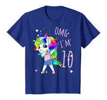 Load image into Gallery viewer, 10th Birthday Unicorn For Girls Children Unicorn Ten Years T-Shirt