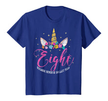 Load image into Gallery viewer, 8 Years Old Birthday Girl Gifts Unicorn 8th Birthday T-Shirt